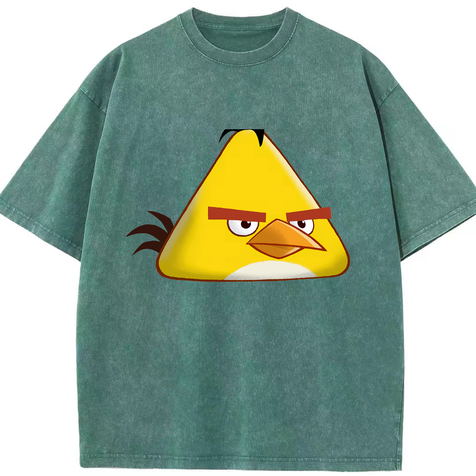 （画像用） Angry Birds アングリーバード 綿100% ヴィンテージ風 半袖Tシャツ（フロントプリント）